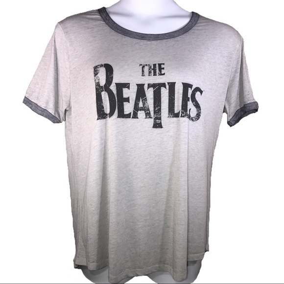 Beatles Band Tee Plus SZ 2X Gray T-Shirt Shirt Top - Picture 2 of 4